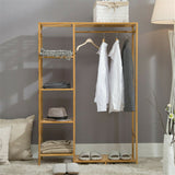 Darrahopens Furniture > Living Room > Coat Racks Open Wardrobe Clothes Rail Rack Hanging Garment Heavy Duty Organizer Coat Shelf