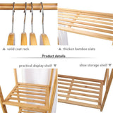 Darrahopens Furniture > Living Room > Coat Racks Open Wardrobe Clothes Rail Rack Hanging Garment Heavy Duty Organizer Coat Shelf