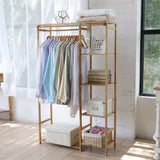 Darrahopens Furniture > Living Room > Coat Racks Open Wardrobe Clothes Rail Rack Hanging Garment Heavy Duty Organizer Coat Shelf