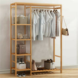 Darrahopens Furniture > Living Room > Coat Racks Open Wardrobe Clothes Rail Rack Hanging Garment Heavy Duty Organizer Coat Shelf