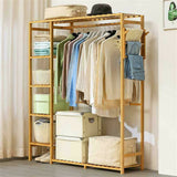 Darrahopens Furniture > Living Room > Coat Racks Open Wardrobe Clothes Rail Rack Hanging Garment Heavy Duty Organizer Coat Shelf
