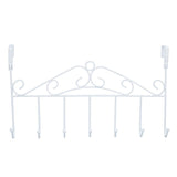 Darrahopens Furniture > Living Room > Coat Racks Over The Door Hook Rack Detachable 7 Hooks Door Hanger Organizer for Towels Handbags Coats White In Australia - Darrahopens