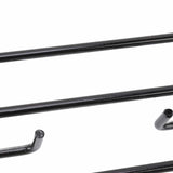 Darrahopens Furniture > Living Room > Coat Racks Rib Rack 4 Rows Capacity Compact Portable Iron Material Black Durable Reusable Barbecue Standing Rib Rack for Camping In Australia - Darrahopens
