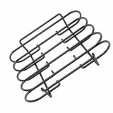 Darrahopens Furniture > Living Room > Coat Racks Rib Rack 4 Rows Capacity Compact Portable Iron Material Black Durable Reusable Barbecue Standing Rib Rack for Camping In Australia - Darrahopens