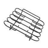 Darrahopens Furniture > Living Room > Coat Racks Rib Rack 4 Rows Capacity Compact Portable Iron Material Black Durable Reusable Barbecue Standing Rib Rack for Camping In Australia - Darrahopens