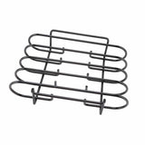 Darrahopens Furniture > Living Room > Coat Racks Rib Rack 4 Rows Capacity Compact Portable Iron Material Black Durable Reusable Barbecue Standing Rib Rack for Camping In Australia - Darrahopens