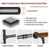 Darrahopens Furniture > Living Room > Coat Racks Upgraded Heavy Duty Pipe Clothes Rack Iron Garment Hanging Bar with Top Shelf