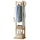 Darrahopens Furniture > Living Room > Coat Racks Versatile Strong Bamboo Clothes Hanger Rod Stand Scarf Hat Holder Storage Shelf