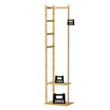 Darrahopens Furniture > Living Room > Coat Racks Versatile Strong Bamboo Clothes Hanger Rod Stand Scarf Hat Holder Storage Shelf