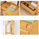 Darrahopens Furniture > Living Room > Coat Racks Wooden Hall Stand Modern Style Minimalist Home Floor Coat Rack with Drawer
