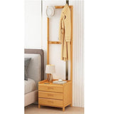 Darrahopens Furniture > Living Room > Coat Racks Wooden Hall Stand Modern Style Minimalist Home Floor Coat Rack with Drawer