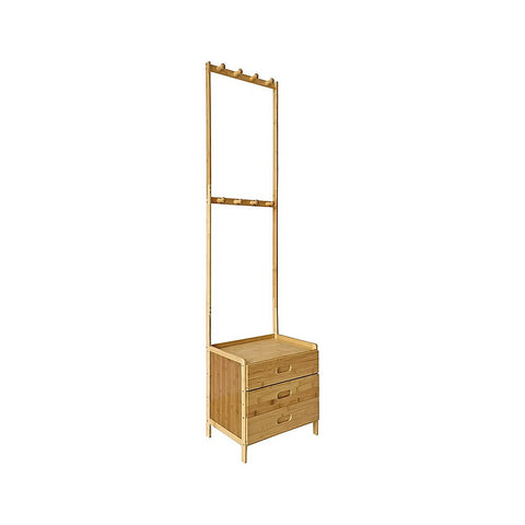 Darrahopens Furniture > Living Room > Coat Racks Wooden Hall Stand Modern Style Minimalist Home Floor Coat Rack with Drawer