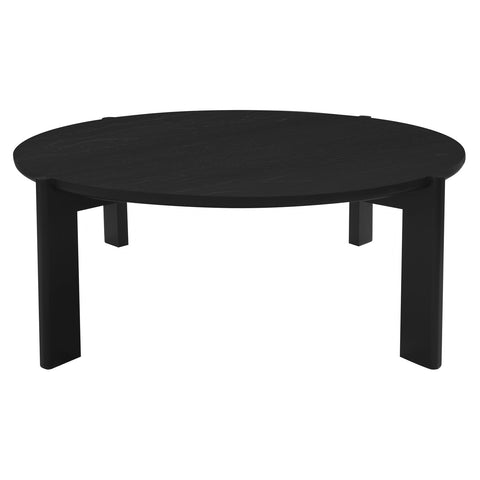 Darrahopens Furniture > Living Room > Coffee Tables Adelle Round Coffee Table (Black)