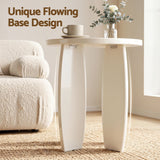 Darrahopens Furniture > Living Room > Coffee Tables Artiss Coffee Table Set of 2 High Gloss Round Side Bedside Table Wood Living Room Cream In Australia - Darrahopens