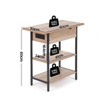 Darrahopens Furniture > Living Room > Coffee Tables Artiss Coffee Table Side Bedside End Table Charging Station Flip-Top Storage 60cm Wood