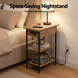 Darrahopens Furniture > Living Room > Coffee Tables Artiss Coffee Table Side Bedside End Table Charging Station Flip-Top Storage 60cm Wood