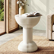 Darrahopens Furniture > Living Room > Coffee Tables Artiss Paper End Table Honeycomb Coffee Table Foldable Round Bedside Side Table White 40x55cm In Australia - Darrahopens
