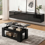 Darrahopens Furniture > Living Room > Coffee Tables Artiss TV Unit & Coffee Table Set Storage Cabinet Black
