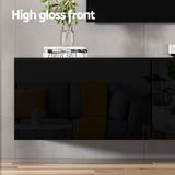 Darrahopens Furniture > Living Room > Coffee Tables Artiss TV Unit & Coffee Table Set Storage Cabinet Black