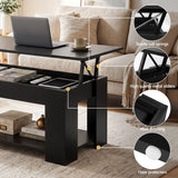Darrahopens Furniture > Living Room > Coffee Tables Artiss TV Unit & Coffee Table Set Storage Cabinet Black