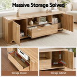 Darrahopens Furniture > Living Room > Coffee Tables Artiss TV Unit & Coffee Table Set Storage Drawer Pine