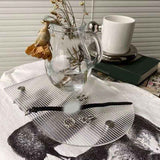 Darrahopens Furniture > Living Room > Coffee Tables Clear Vanity Tray Transparent Acrylic Simple Modern Style Widely Used Coffee Table Tray for Family Office Cafe Bar U Shape 26x20x3.5cm In Australia - Darrahopens