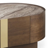 Darrahopens Furniture > Living Room > Coffee Tables Coffee Table MDF Board Melamine Interior Ample Storage in Dark Walnut colour