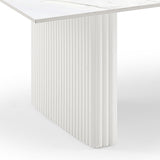 Darrahopens Furniture > Living Room > Coffee Tables Coffee Table Sintered Stone Top MDF Table Base Glossy White