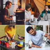 Darrahopens Furniture > Living Room > Coffee Tables Electric Burr Coffee Grinder - Mini Automatic Bean Mill with LED Atmosphere Light