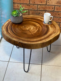Darrahopens Furniture > Living Room > Coffee Tables Round Raintree Wood Live Edge Coffee Table