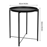 Darrahopens Furniture > Living Room > Coffee Tables Small Coffee Table Simple Tray Mini Round Table Compact Side Table Living Room