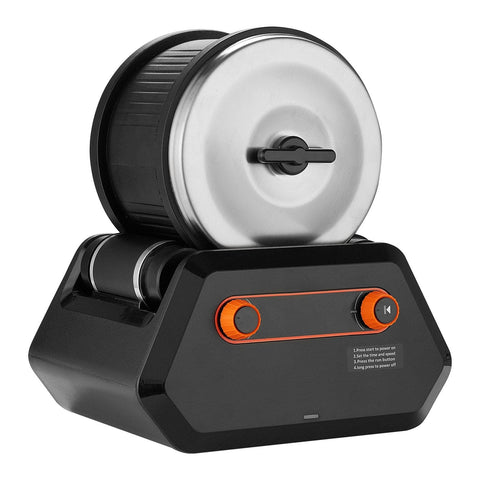 Darrahopens Furniture > Living Room > Coffee Tables VEVOR Rock Tumbler Kit, 3 lbs Rock Polishing Kit, 4 Speed Settings 9-Day Polishing Timer Stone Polishing Kit, Rock Polisher with Rough Gemstones and Polishing Grits, Rock Polisher for Adults Kids