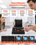 Darrahopens Furniture > Living Room > Coffee Tables VEVOR Rock Tumbler Kit, 4lbs Rock Polishing Kit, 4 Speed Settings 9-Day Polishing Timer Stone Polishing Kit, Belt-Free Rock Polisher with Adapter & Overload Protection, Rock Polisher for Adults Kids