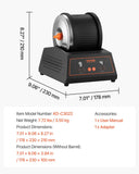 Darrahopens Furniture > Living Room > Coffee Tables VEVOR Rock Tumbler Kit, 4lbs Rock Polishing Kit, 4 Speed Settings 9-Day Polishing Timer Stone Polishing Kit, Belt-Free Rock Polisher with Adapter & Overload Protection, Rock Polisher for Adults Kids