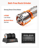 Darrahopens Furniture > Living Room > Coffee Tables VEVOR Rock Tumbler Kit, 8 lbs Rock Polishing Kit, 4 Speed Settings 9-Day Polishing Timer Stone Polishing Kit, Double Barrel Rock Polisher with Adapter, Rock Polisher for Adults and Kids