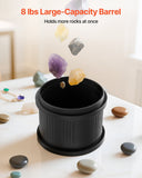 Darrahopens Furniture > Living Room > Coffee Tables VEVOR Rock Tumbler Kit, 8 lbs Rock Polishing Kit, 4 Speed Settings 9-Day Polishing Timer Stone Polishing Kit, Double Barrel Rock Polisher with Adapter, Rock Polisher for Adults and Kids