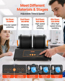 Darrahopens Furniture > Living Room > Coffee Tables VEVOR Rock Tumbler Kit, 8 lbs Rock Polishing Kit, 4 Speed Settings 9-Day Polishing Timer Stone Polishing Kit, Double Barrel Rock Polisher with Adapter, Rock Polisher for Adults and Kids