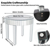 Darrahopens Furniture > Living Room > Coffee Tables XXL Bling Mirrored Crystal Coffee Table