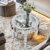 Darrahopens Furniture > Living Room > Coffee Tables XXL Bling Mirrored Crystal Coffee Table