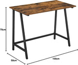 Darrahopens Furniture > Living Room Computer Desk Writing Steel Rustic Work Table