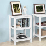 Darrahopens Furniture > Living Room Console Table 3 Shelves, White