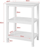 Darrahopens Furniture > Living Room Console Table 3 Shelves, White