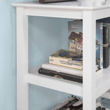 Darrahopens Furniture > Living Room Console Table 3 Shelves, White