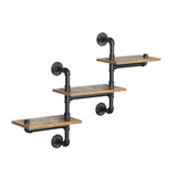 Darrahopens Furniture > Living Room Industrial Pipe Shelving Pipe Shelves Wall Mounted Decor Floating Shelves Retro Rustic Shelf for Bar Kitchen Living Room