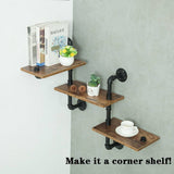 Darrahopens Furniture > Living Room Industrial Pipe Shelving Pipe Shelves Wall Mounted Decor Floating Shelves Retro Rustic Shelf for Bar Kitchen Living Room