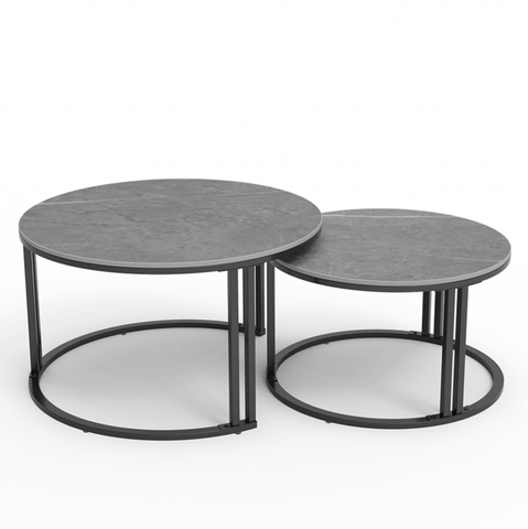 Darrahopens Furniture > Living Room Interior Ave - Premier Nested Coffee Table Set - Grey Stone