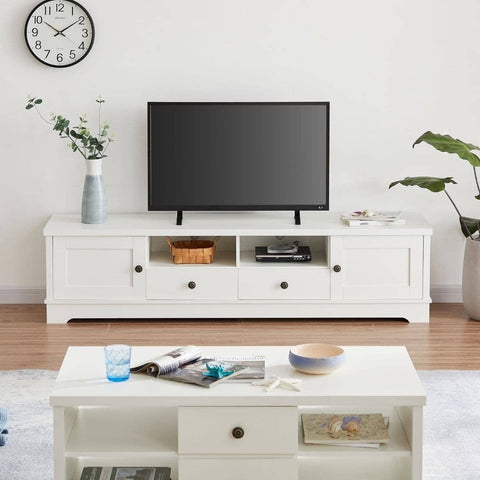 Darrahopens Furniture > Living Room Margaux White Coastal Style 180cm Entertainment Unit
