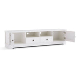 Darrahopens Furniture > Living Room Margaux White Coastal Style 180cm Entertainment Unit