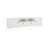 Darrahopens Furniture > Living Room Margaux White Coastal Style 180cm Entertainment Unit