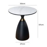 Darrahopens Furniture > Living Room Midnight Elegance Drum Side Table